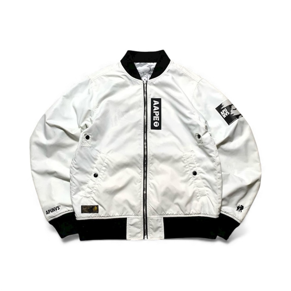 AAPE by A Bathing Ape Reversible Bomber Jacket